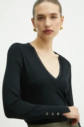 Pulover enski, rna barva, WF4007 MS49I