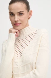 Pulover enski, be barva, ACMA000109