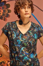 Bombana kratka majica enski, rna barva