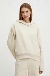 Pulover enski, be barva, s kapuco, 50532026