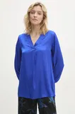 Modre Svilene Bluze image