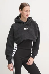 Pulover x Moon Boot enski, rna barva, s kapuco, IY8049