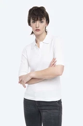 Bombana kratka majica Maj Cotton Piquet bela barva