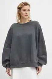 Bombaen pulover enski, siva barva, 10909679