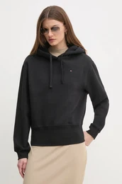 Pulover enski, rna barva, s kapuco, WW0WW44991