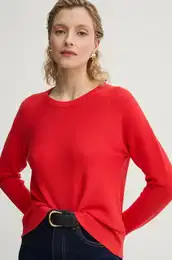 Pamuni pulover boja: crvena, lagani, 5000005786