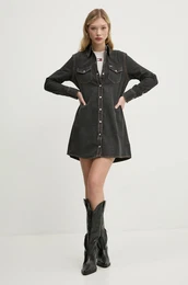 Jeans obleka siva barva, DW0DW20180