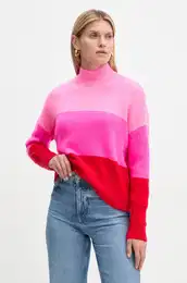 Pulover iz kamirja roza barva, WPM01626