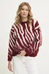 Pulover enski, bordo barva