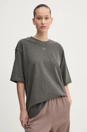 Bombana kratka majica GRAPHIC TEE enska, siva barva, JI5729