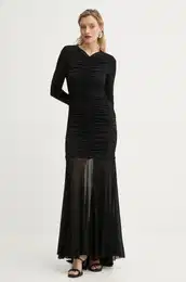 Obleka A.L.C. Fawn rna barva, 6DRES02467
