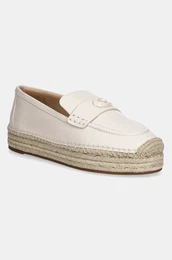 Usnjene espadrile Camilla be barva, CR045