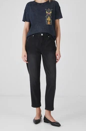 Kavbojke enski, siva barva