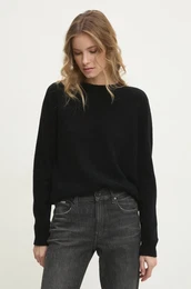 Volnen pulover enski, rna barva