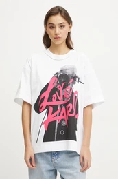 Bombana kratka majica enska, bela barva, A1W17150