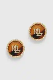 Uhani Lauren Ralph Lauren rjava barva
