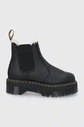 Usnjeni chelsea 2976 Quad Fl ženski, črna barva