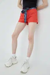 Kratke hlae enske, rdea barva