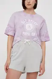 Bombane kratke hlae Julie Jogpant enske, siva barva