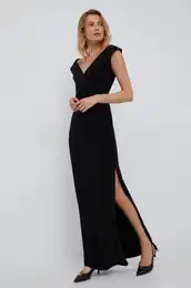 Obleka Lauren Ralph Lauren rna barva,