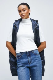 Brezrokavnik ženski, mornarsko modra barva