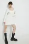 Krem Off-Shoulder Pulover Obleke za dame image