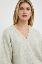 Jopica s primesjo volne GILET ML enska, siva barva EAST19G