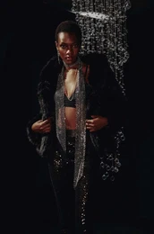 Hlače ženski, črna barva,