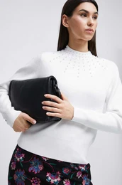 Pulover ženski, bež barva