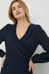 Obleka Esha mornarsko modra barva