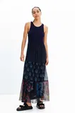 Modre Desigual maxi obleke image