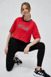 Bombana kratka majica x Hailey Bieber rdea barva