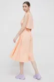 Short sleeves Midi obleke za dame image