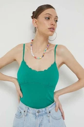 Top Hollister Co. za ene, boja: zelena