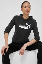 Pulover enska, siva barva, s kapuco