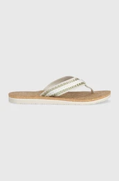 Japonke TH CORK SANDAL ženske, bela barva, FW0FW07145