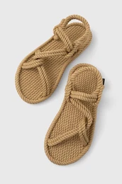 Sandali Mykonos enski, be barva, MYK.0012.WRS