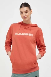 Pulover ML Hoody Logo enski, roza barva, s kapuco