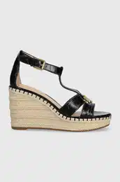 Sandali Lauren Ralph Lauren Hale II enski, rna barva, 802901589006