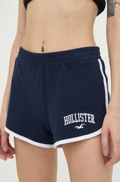 Kratke hlače Hollister Co. ženski, mornarsko modra barva