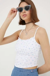 Top Hollister Co. za ene, boja: bijela