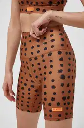 Kratke hlae za vadbo Monterosa rjava barva