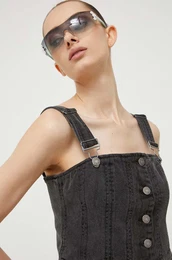 Top iz jeansa siva barva