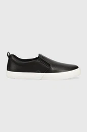 Usnjene teniske Lauren Ralph Lauren Haddley enske, rna barva, 802912347001