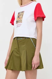 Kratke hlae MAX&Co. Supermax x Superga enske, zelena barva