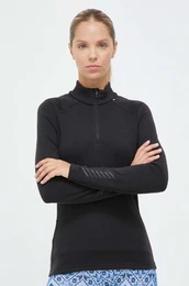 Funkcionalna majica dugih rukava Lifa Merino Midweight boja: crna
