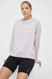 Pulover enska, roza barva, s kapuco