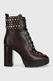 Usnjeni gležnarji Yvonne ženski, rjava barva, 40F3YVHE8L