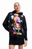 Paisley vzorec Pulover s kapuco za dame image