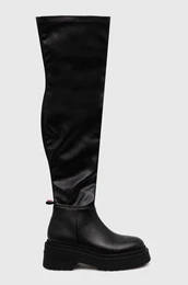 Elegantni kornji TJW OVER THE KNEE BOOTS enski, rna barva, EN0EN02254